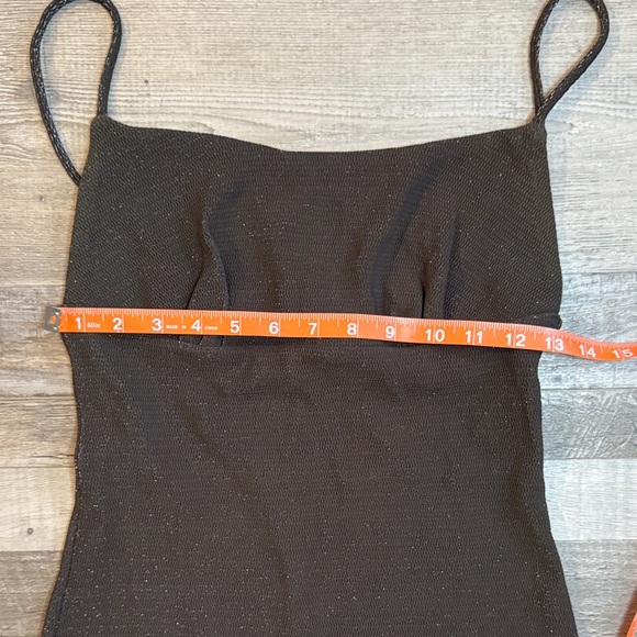 Bisou Bisou Black Mini Dress with Spaghetti Straps size M - Picture 4 of 7